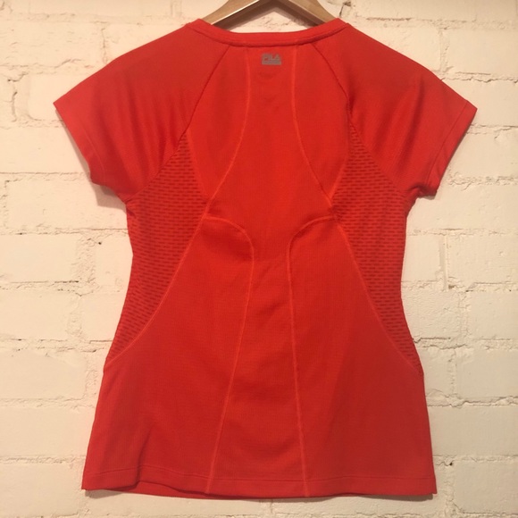 FILA Athletic T-Shirt - Bright Orange/Red - Picture 2 of 6